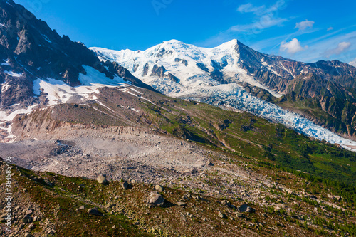 Mont Blanc highest mountain, Europe