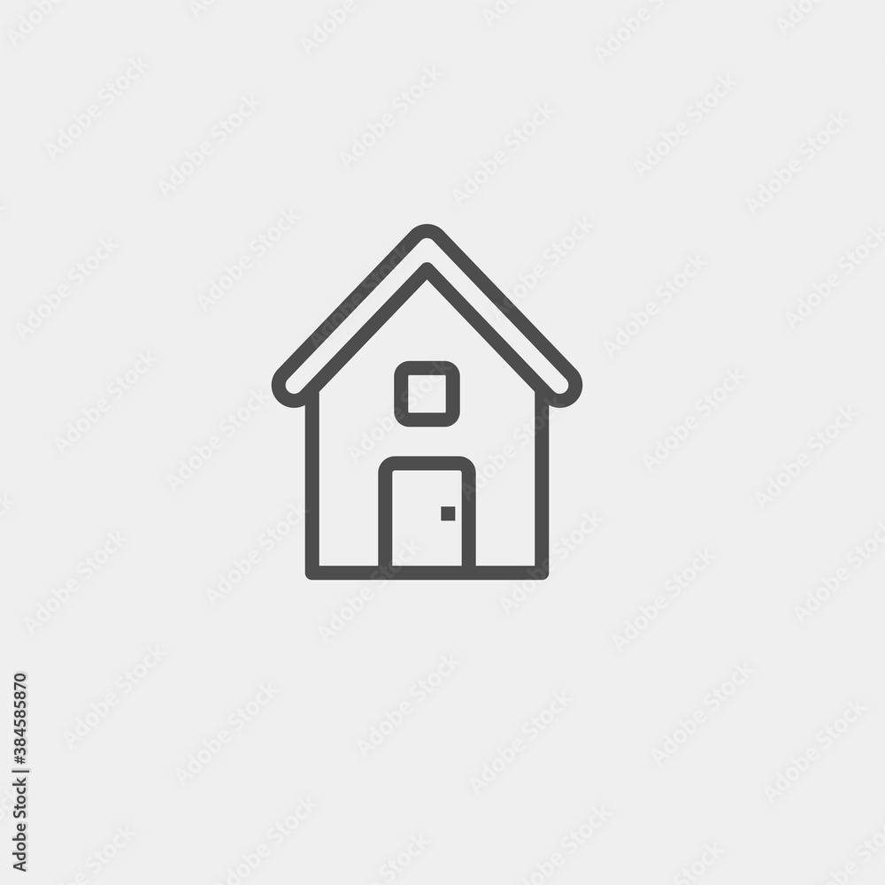 House flat vector icon. Address flat vector icon House flat vector icon. Address flat vector icon