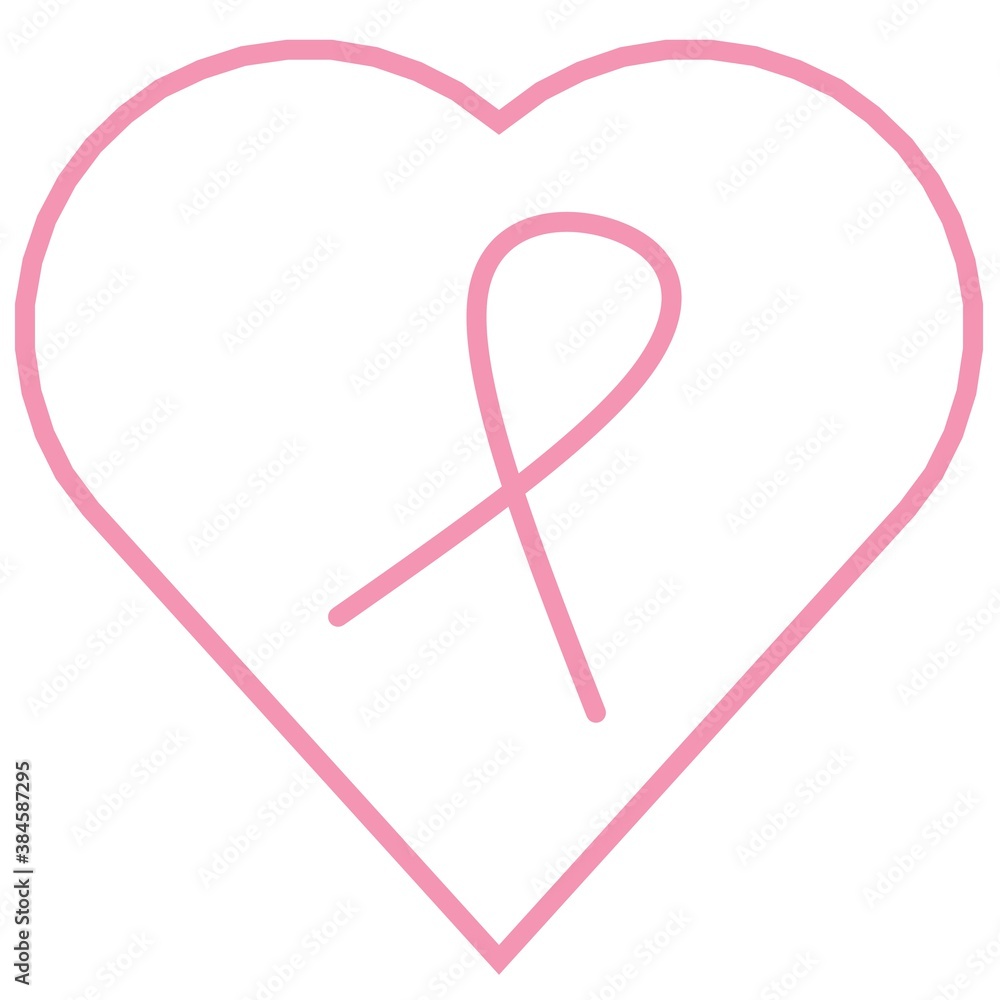 Breast Cancer logo. Pink ribbon cancer awareness on black background, cancer awareness. Modern style logo for october month awareness campaigns. World Breast Cancer Awareness Day Breast Cancer logo. Pink ribbon cancer awareness on black background, cancer awareness. Modern style logo for october month awareness campaigns. World Breast Cancer Awareness Day