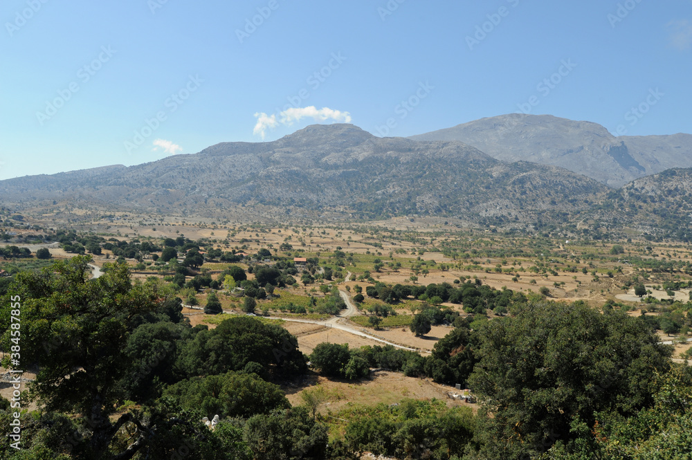 Le plateau de Katharo à Kritsa en Crète