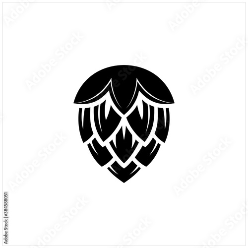 Hops flower for Beer Brewing Brewery Logo Design