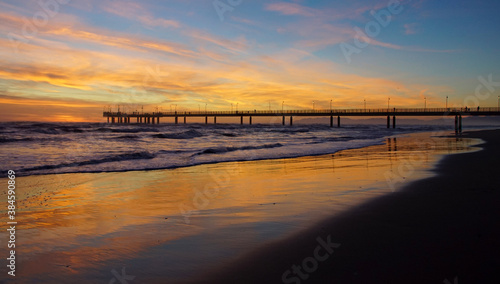 sunset on the beach