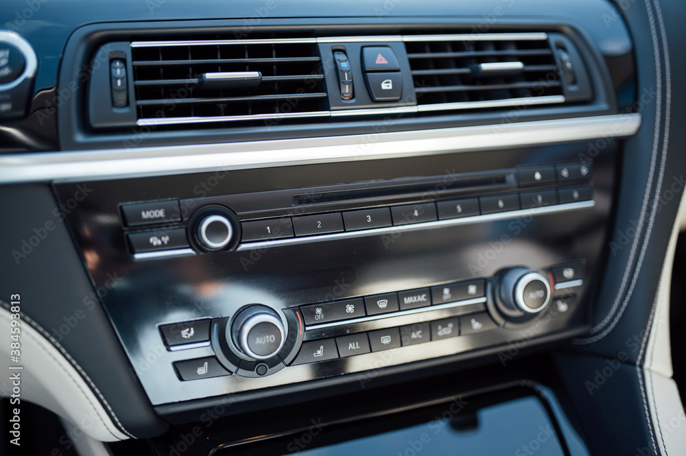 control board for various driver assistance systems in a luxury car control board for various driver assistance systems in a luxury car