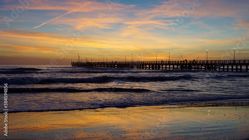 sunset on the beach