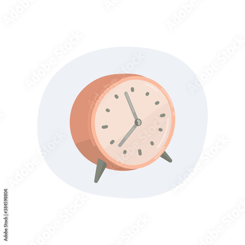 Alarm clock vector illustration, wake up time clipart