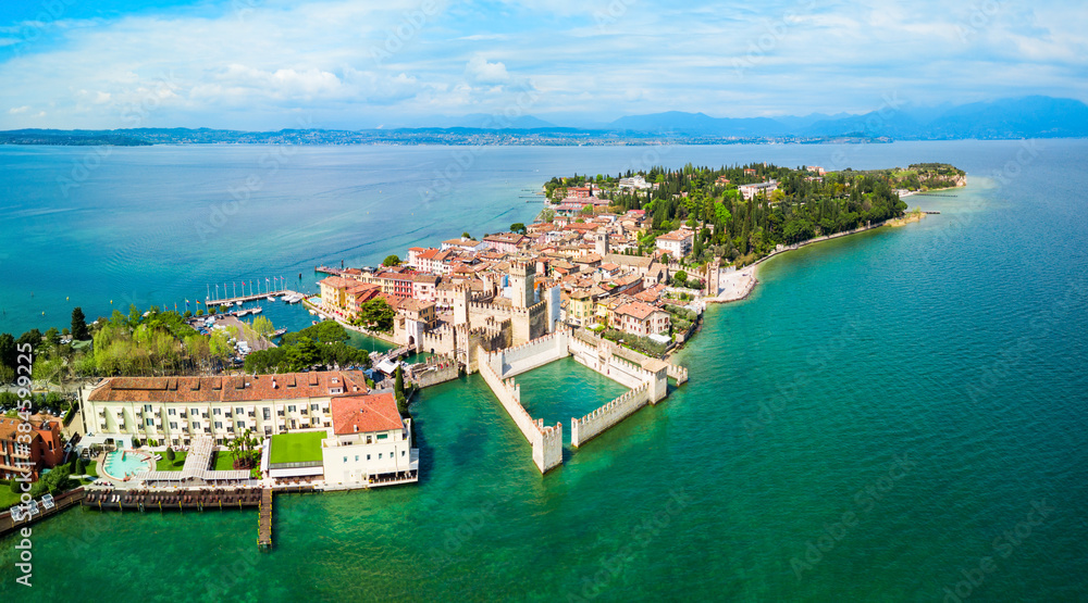 Scaligero Castle aerial view, Sirmione