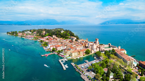 Scaligero Castle aerial view  Sirmione
