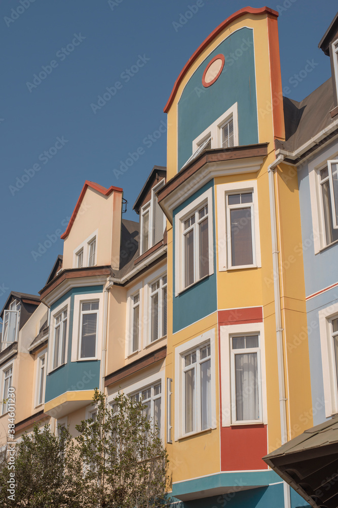 Obraz premium front of colorful building