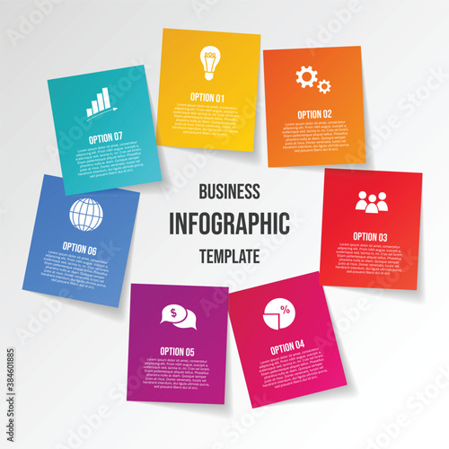 Modern business infograph. Diagram. Vector