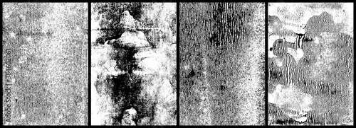 Rolled Ink Textures. Set of 4 high quality vector textures taken from high resolution scans