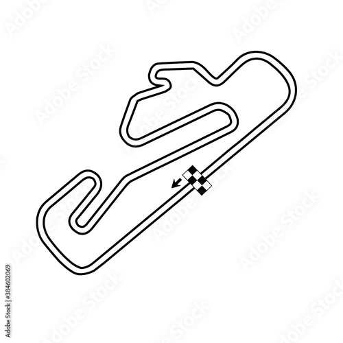 Estoril, Portugal, Map, RaceTrack, Race, Track, Vector