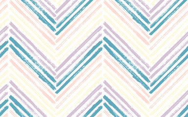 Papier peint photo Chevron patrons Zigzag chevron coups pinceau modernes  © SunwArt