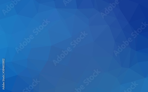 Light BLUE vector abstract polygonal cover.