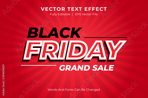Black friday editable text style effect, 3d layered black friday text effect or font effect design