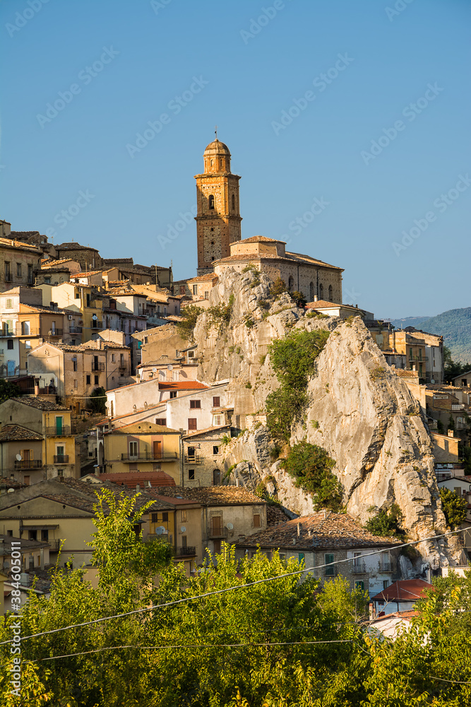 View of the characteristic village of Villa Santa Maria in the province of Chieti (Italy)