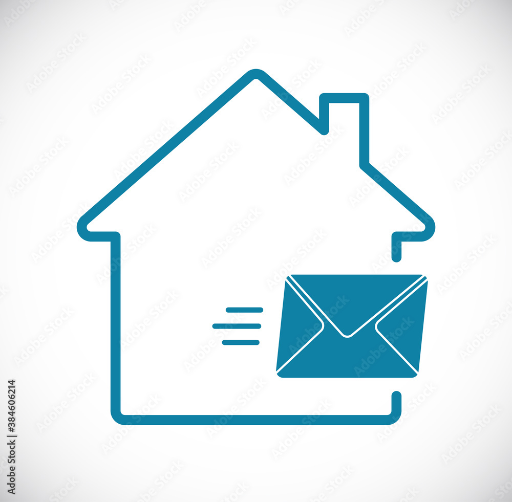 Obraz premium envelope house icon