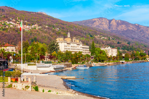 Fotografie Stresa town at Lago Maggiore lake