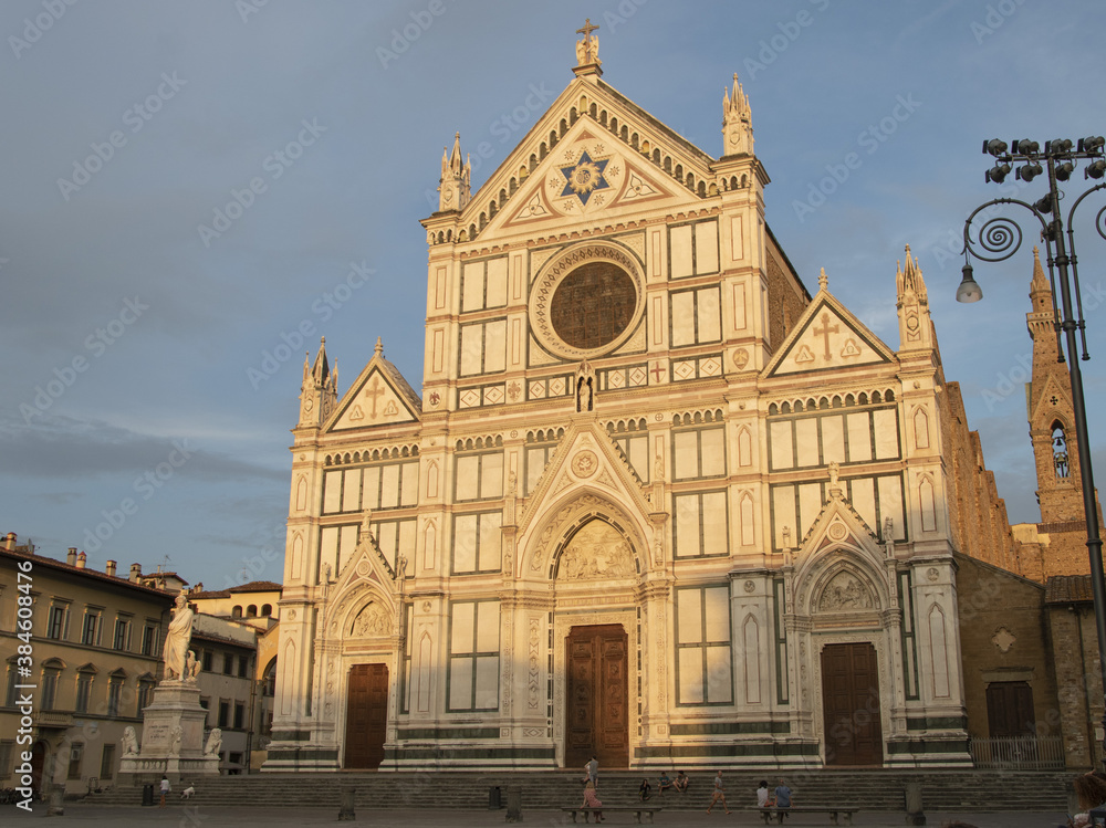 Fototapeta premium Santa Croce church in Florence, Tuscany, Italy.