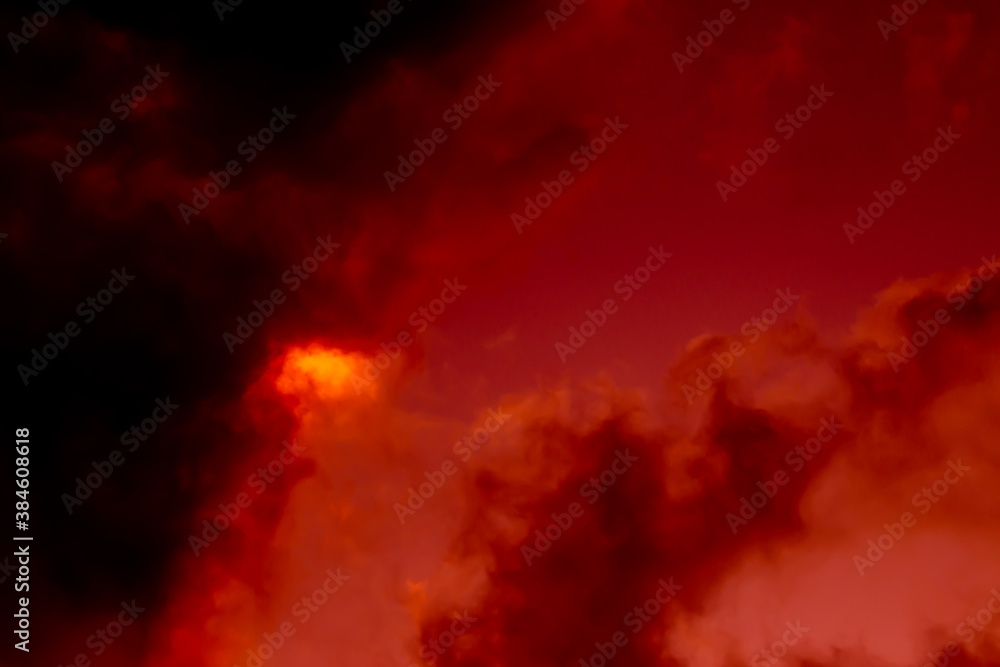 Abstract red and orange fluid texture for background