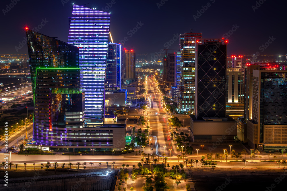 Fototapeta premium Beautiful City Scape of new develop Lusail City of Qatar