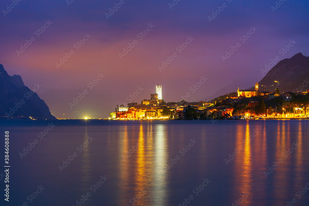 Fototapeta premium Malcesine town at Garda Lake