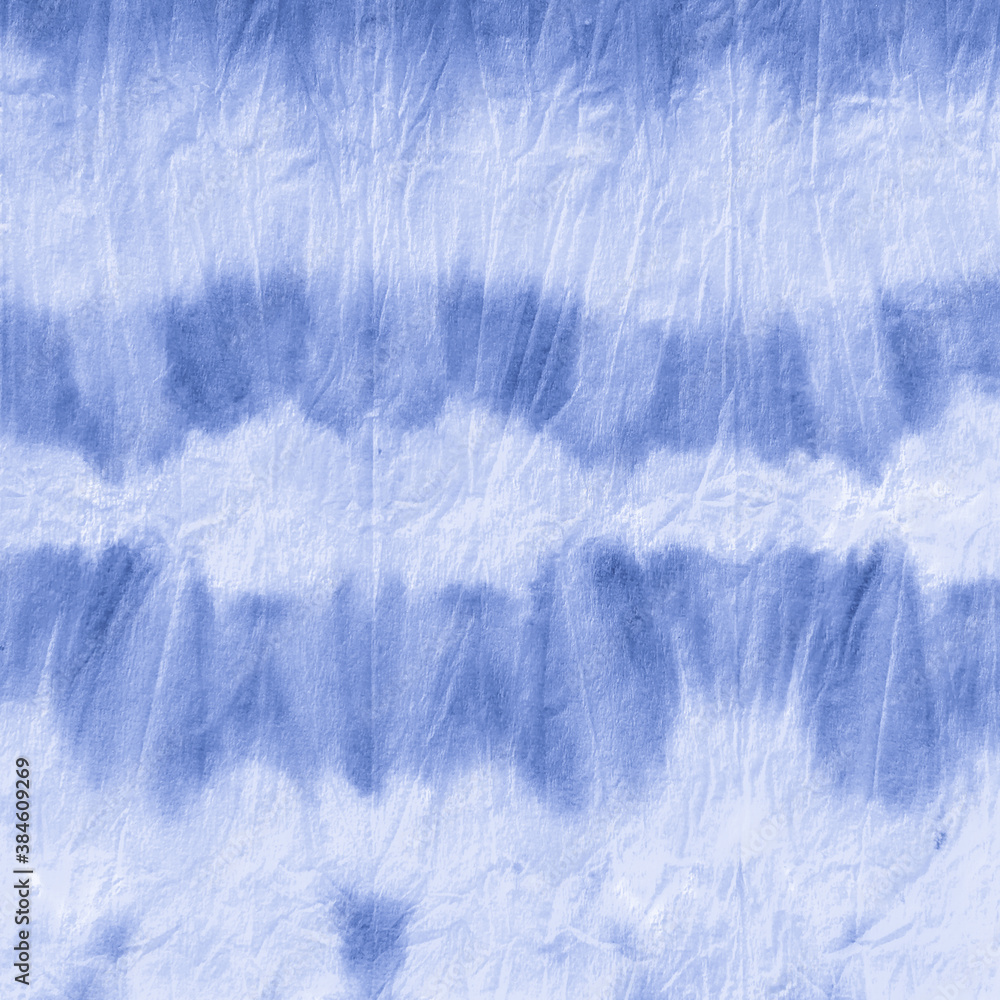 Fototapeta premium Indigo Dyed Striped Print. Nautical Paint Ethnic 