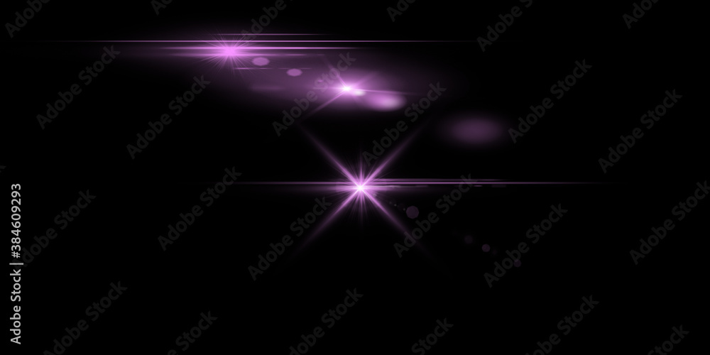 Flare lens Stock Image In Black Background Flare lens Stock Image In Black Background