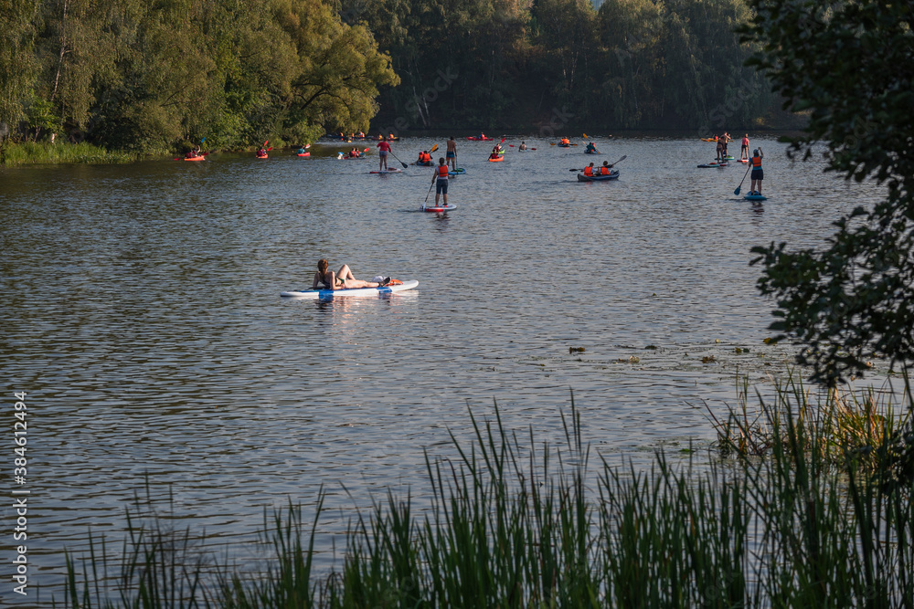 the stand-up paddle classes in Moscow