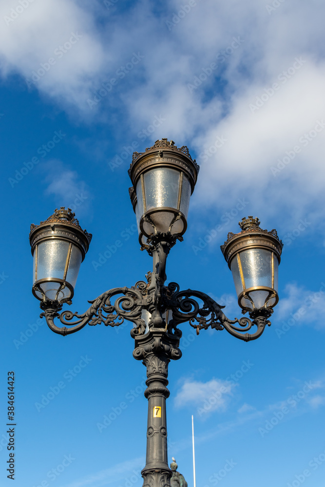 Street lamp in Dublin