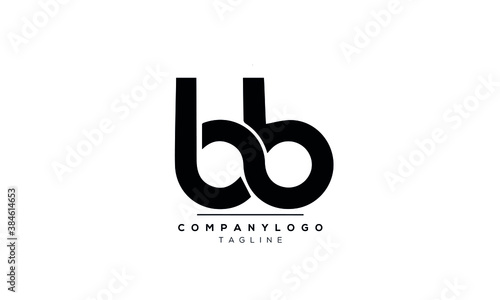 Alphabet letters Initials Monogram logo BB,B