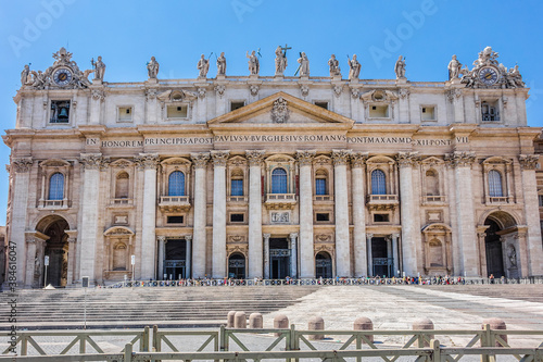 St. Peter's Basilica (Consecrated 1626). Papal Basilica of St. Peter in Vatican - the world's largest church, is the center of Christianity. Vatican
