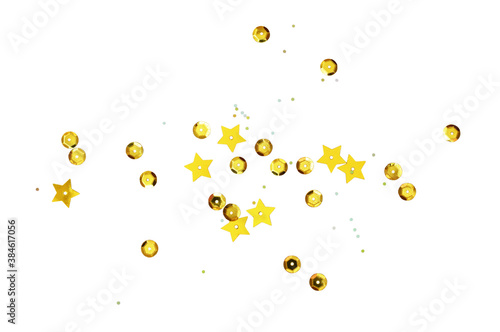 Scattered golden seqines an...