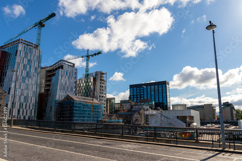 New building in construction, Dublin