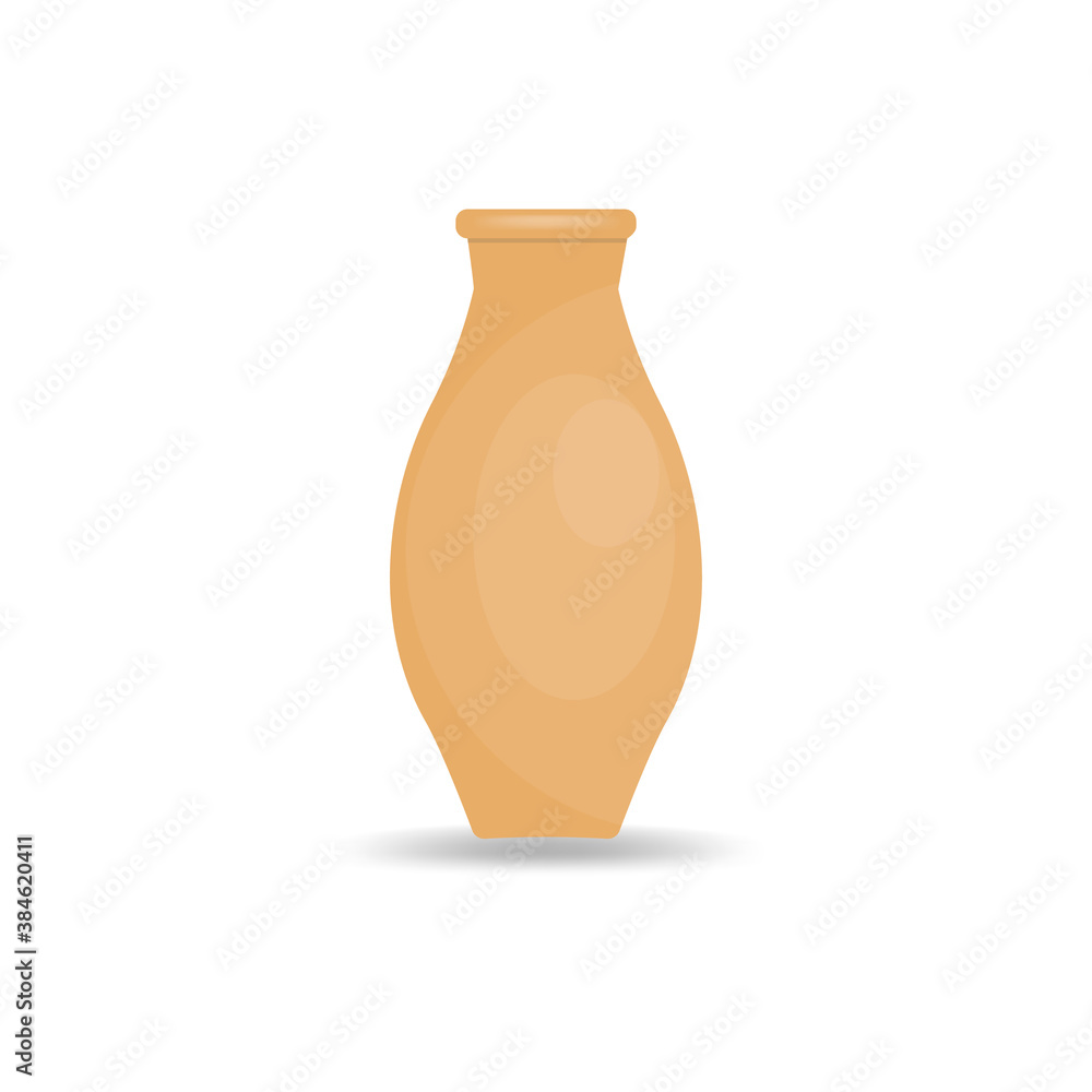 Vase flat icon isolated on white background. Vector illustration. Vase flat icon isolated on white background. Vector illustration.