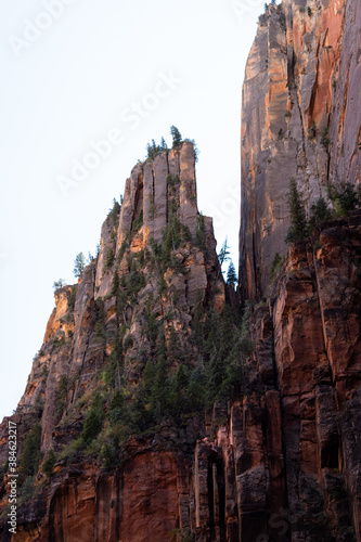 Rocky Cliff Face in Zion National Park, Utah