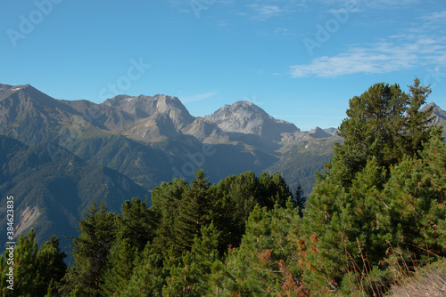 not far from the refuge de l'Orgere, a beautiful mountain landscape can be admired