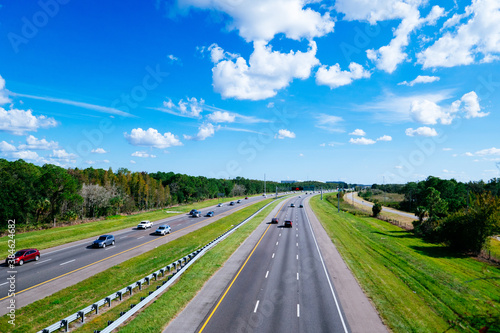 Cuadro en lienzo A beautiful highway in Florida