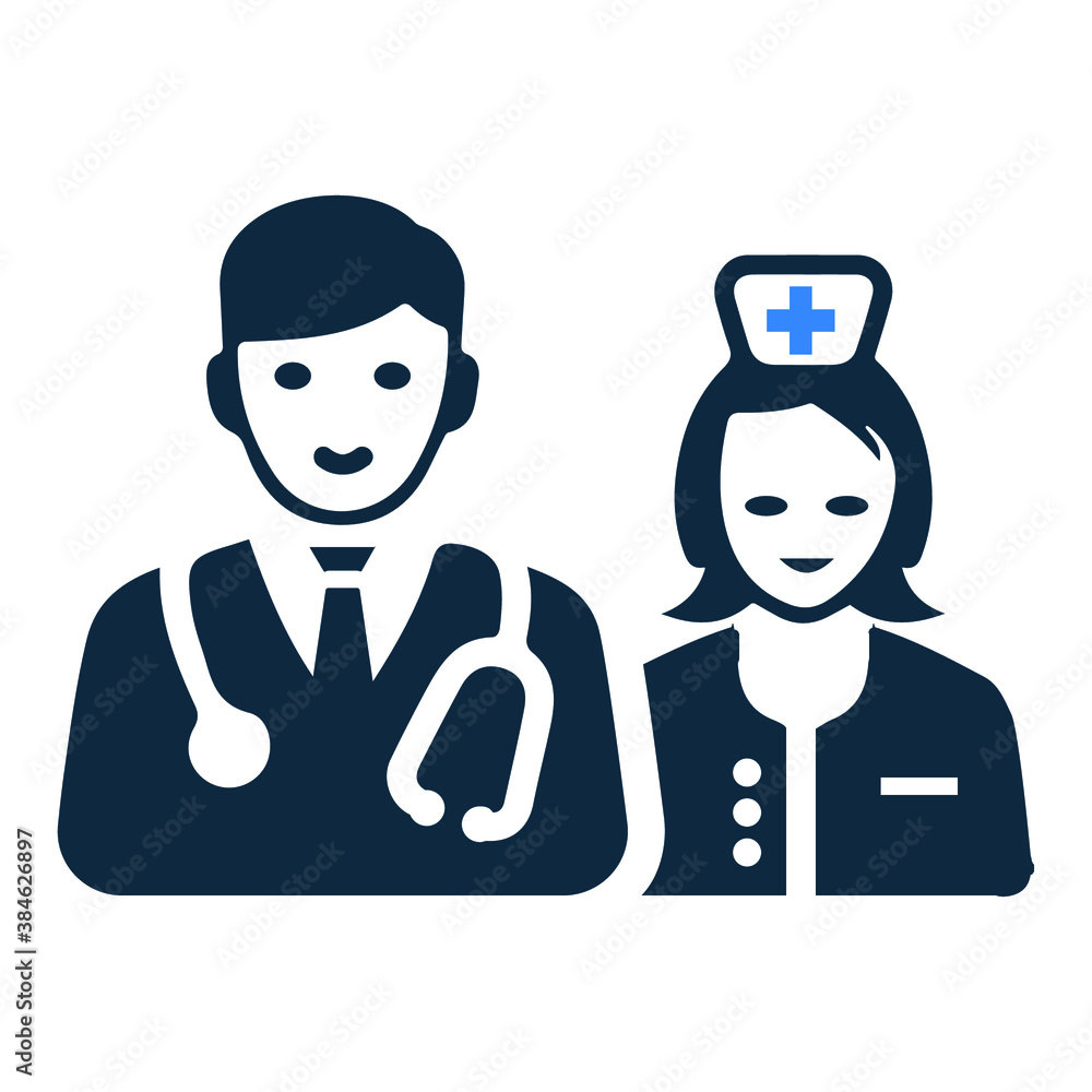 Doctor, healthcare, team icon . Vector graphics Doctor, healthcare, team icon . Vector graphics