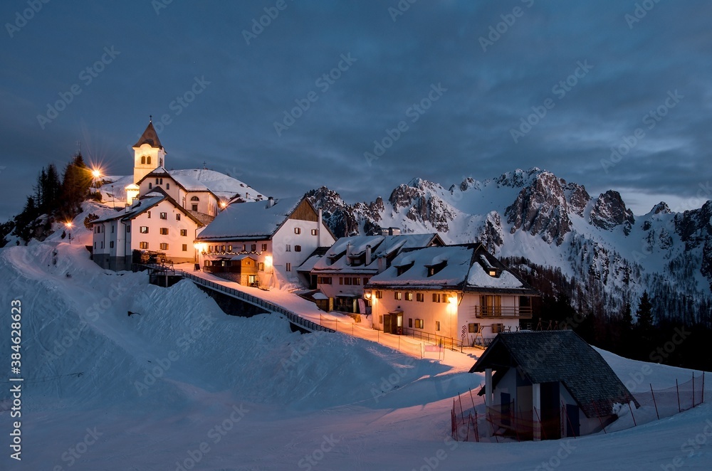 Monte Lussari - village in the Alps