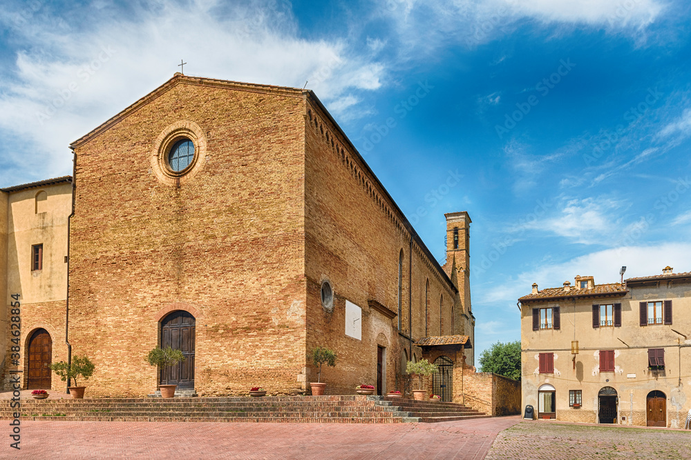 Church of Sant'Agostino in San Gimignano, Tuscany, Italy Church of Sant'Agostino in San Gimignano, Tuscany, Italy