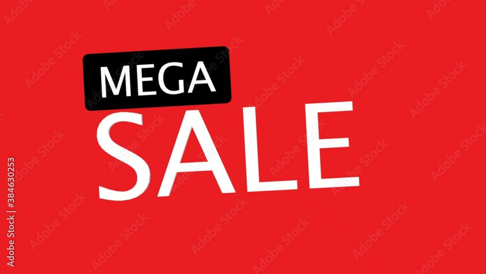 mega sale background animation, discount offer banner, sale season, mega sale. mega sale background animation, discount offer banner, sale season, mega sale.