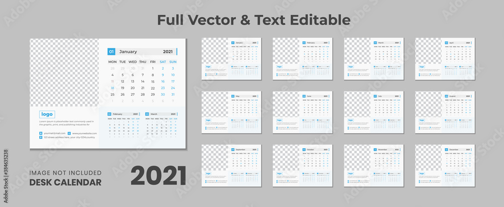2021 desk calendar with blue layout,Blue desk calendar 2021,New Desk Calendar 2021 template - 12 months included,Happy New Year 2021 Desk Calendar,Calendar for 2021 year.Week starts Sunday. Flat style 2021 desk calendar with blue layout,Blue desk calendar 2021,New Desk Calendar 2021 template - 12 months included,Happy New Year 2021 Desk Calendar,Calendar for 2021 year.Week starts Sunday. Flat style