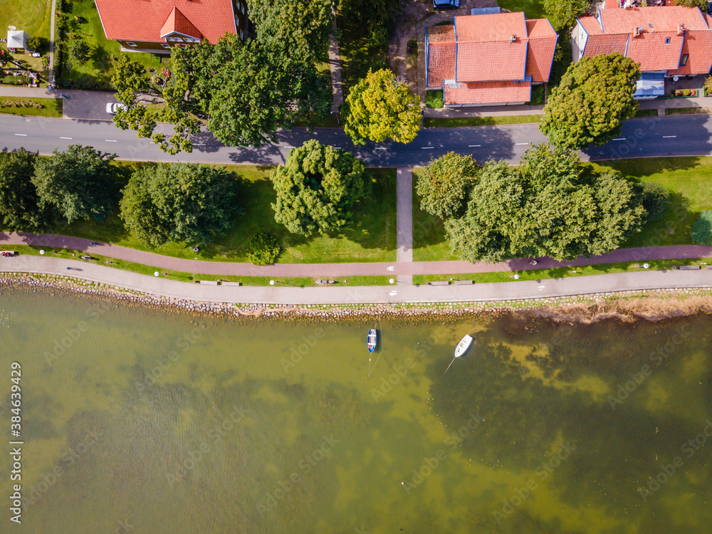 Fototapeta premium Juodkrante fisherman village in Curonian spit, Lithuania