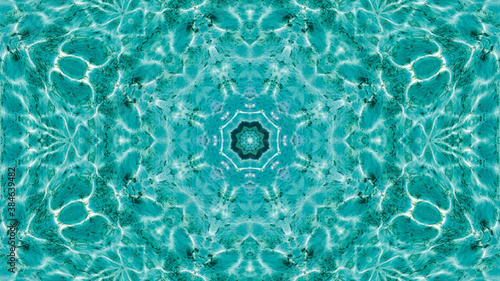 Abstract kaleidoscope background. Beautiful multicolor kaleidoscope texture. Unique kaleidoscope design.