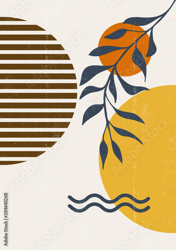 Abstract  Sun print boho minimalist printable wall art