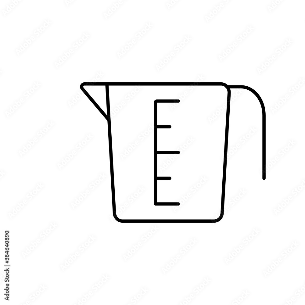 measuring cup icon element of kitchen icon for mobile concept and web apps. Thin line measuring cup icon can be used for web and mobile. Premium icon on white background measuring cup icon element of kitchen icon for mobile concept and web apps. Thin line measuring cup icon can be used for web and mobile. Premium icon on white background