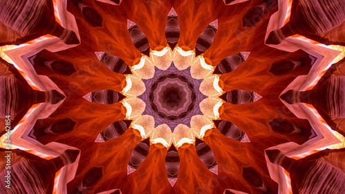 Abstract kaleidoscope background. Beautiful multicolor kaleidoscope texture. Unique kaleidoscope design.