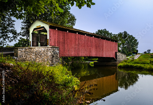 Fotografie Erb's Mill Covered Bridge near Lititz PA, September 2020