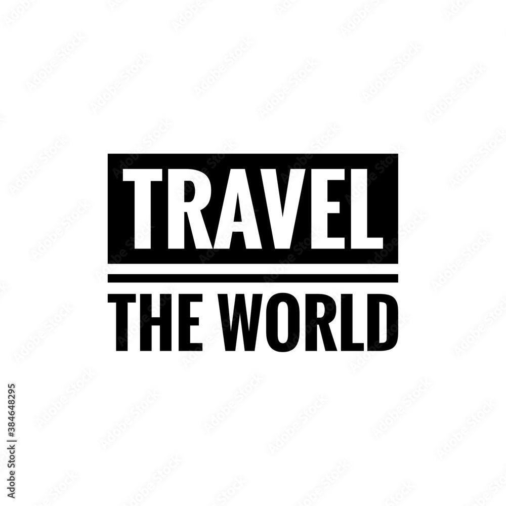 Travel word illustration sign Travel word illustration sign