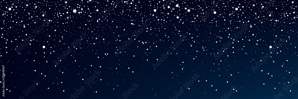 Snow. Realistic snow overlay background. Snowfall, snowflakes in different shapes and forms. Snowfall isolated on background. vector